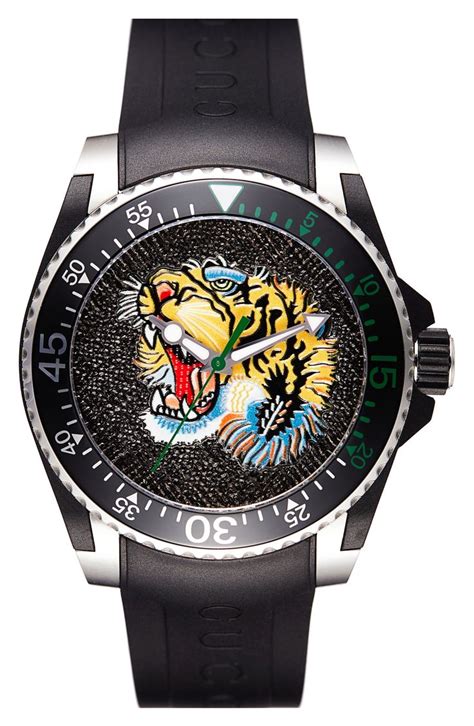 gucci dive watch tiger|gucci tiger supreme watch.